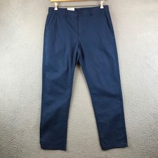 New English Laundry Mens Slimmer Straight Leg Blue Chino Pants 32x30