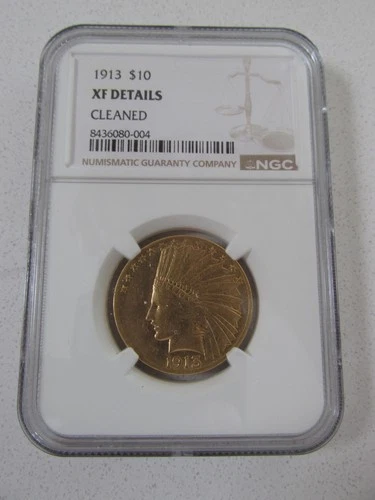 1913 Indian Head $10 Gold Eagle....NGC XF Details