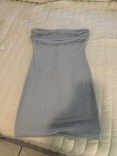 Windsor Light Blue Beaded Strapless Short Cocktail Dress Women’s Size M