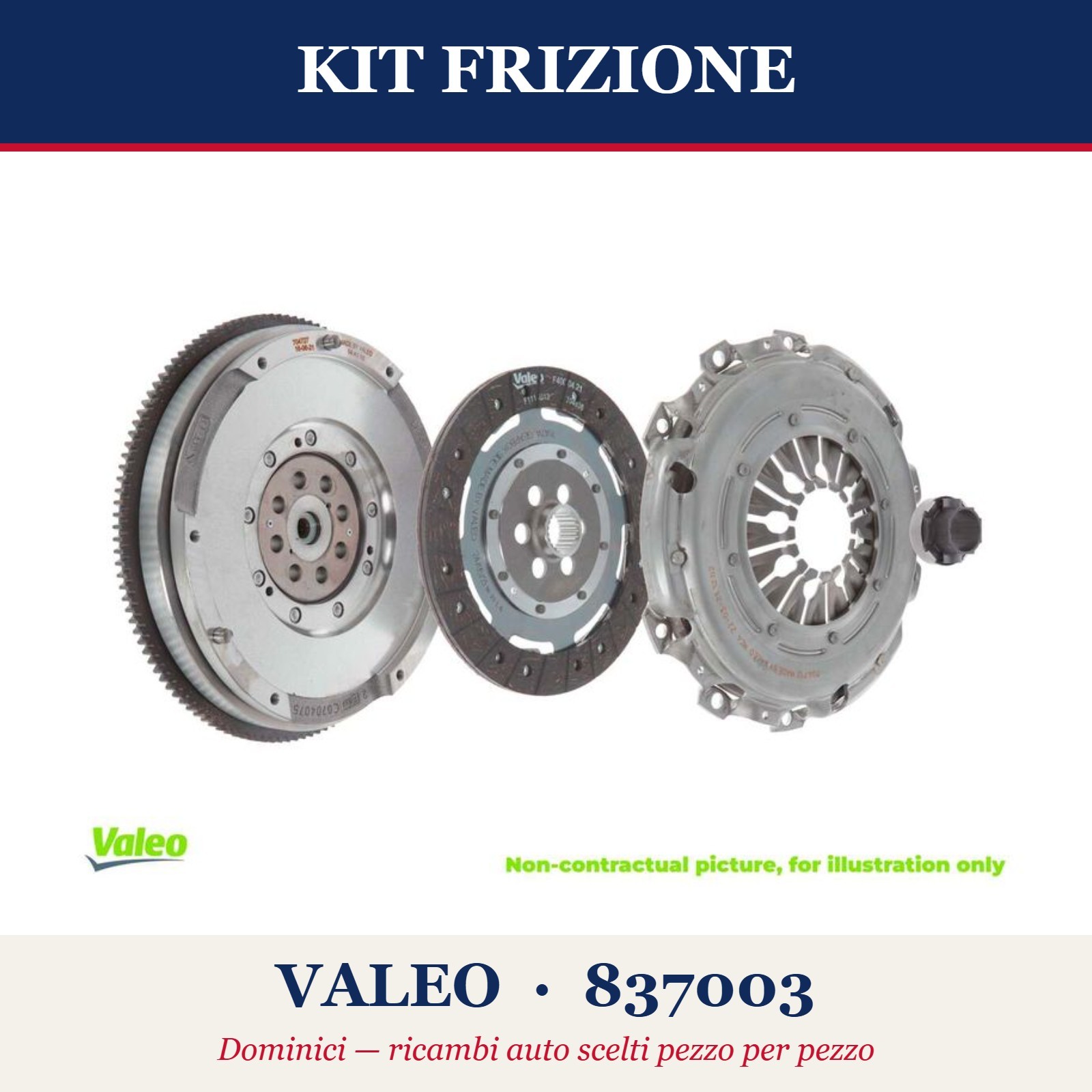 Kit frizione 837003 VALEO per AUDI VW - Immagine 3