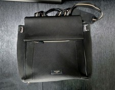 Storksak Black Diaper Bag Backpack Tote Rose Gold Hardware w/ Changing Pad