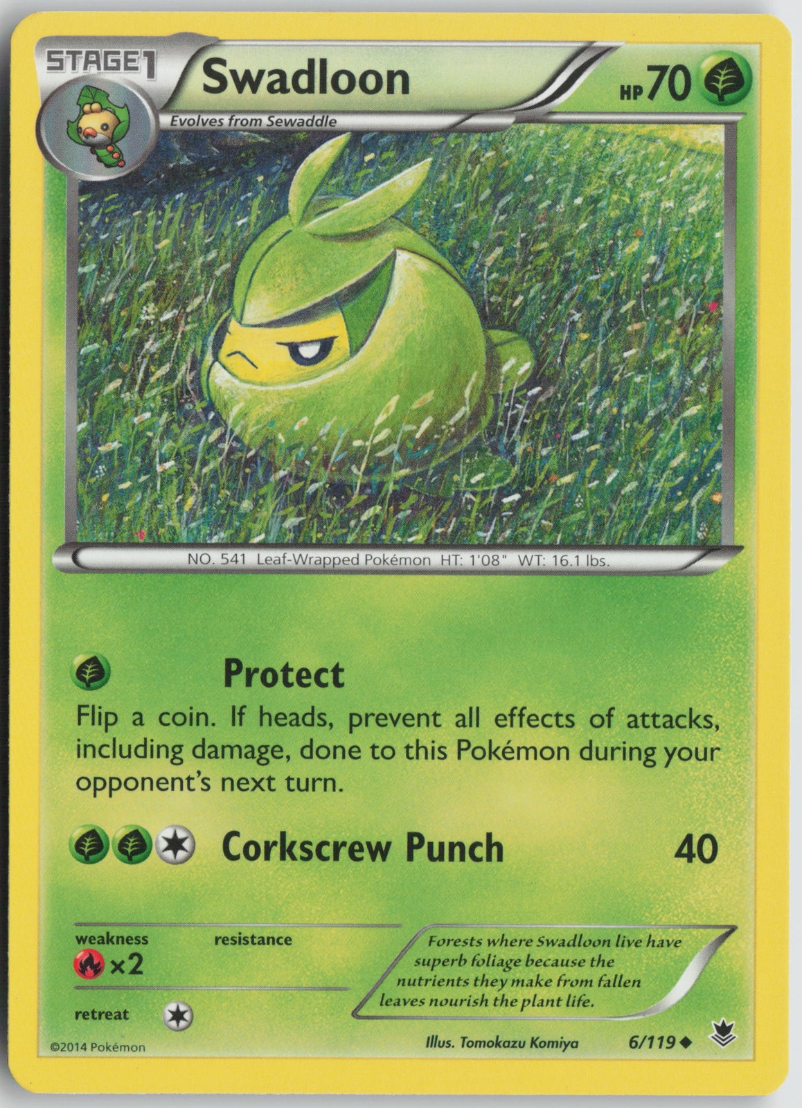 Swadloon Uncommon Normal XY - Phantom Forces 6/119 LP