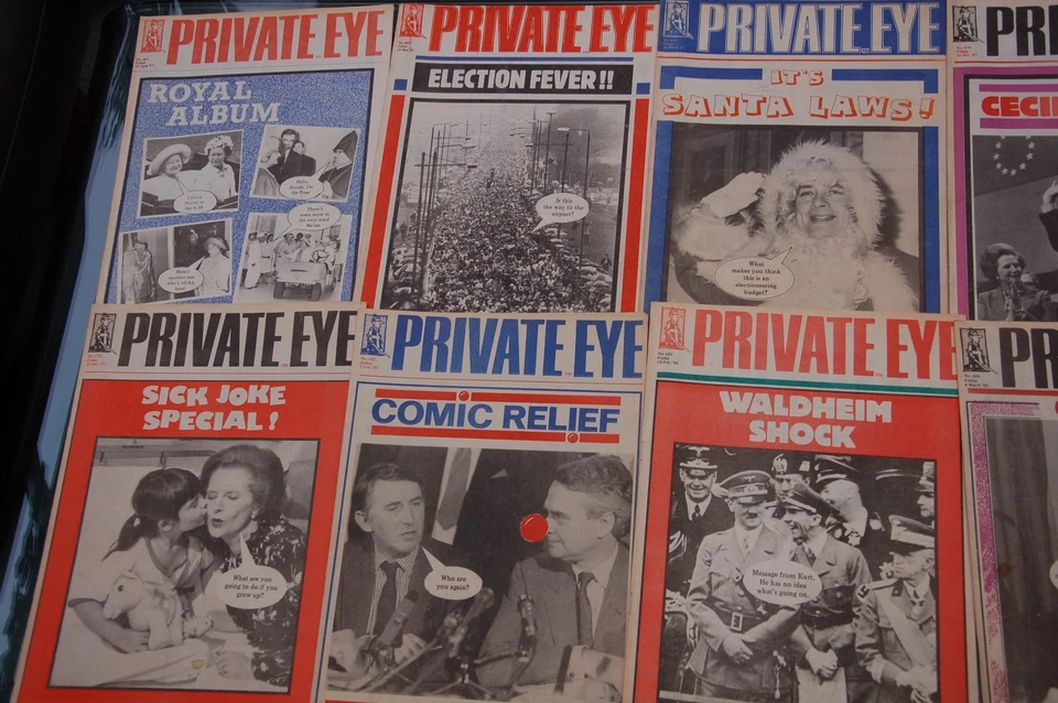 10x 1987-89 Private Eye Magazines Political Satire Thatcher Royal Family etc - Image 2 of 3
