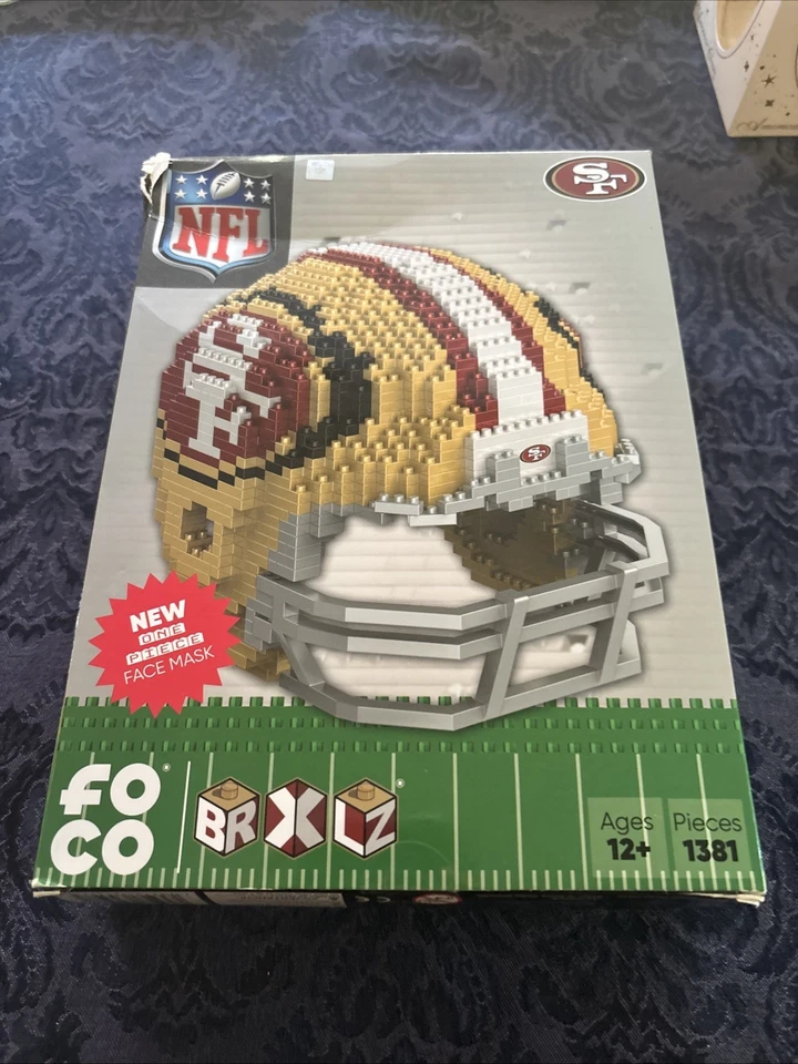 Casco completo San Francisco 49ers bloques de construcción 3D FICO BRXLZ Foto 3 de 4