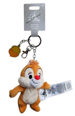 Disney Parks Chip N Dale's Dale Bag Charm Plush Keychain