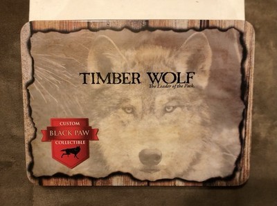 Timber Wolf Black Paw Folding Knife Set Lot, Wood Handle, Stainless Steel