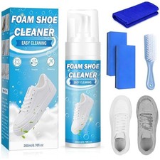 Shoe Cleaning Kit - 200ml Foam for Tennis, Suede, Leather, Canvas  Fabric
