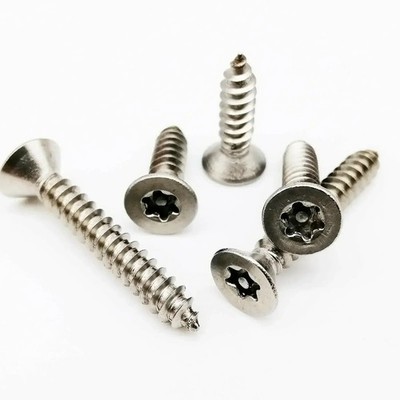 40pc Six Lobe Torx Bolt Self-tapping Screw M2.9 M3.5 M3.9 Csk Security with Piin