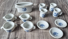 Puppen Geschirr Puppen Service Porzellan Puppenstube 12 tlg