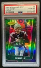 2005 Bowman's Best Tom Brady Green #711/799 Patriots PSA 10