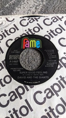 DAVID AND THE GIANTS SUPER  GOOD FEELING FAME PROMO 