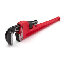 Steelman 24-Inch Heavy-Duty Cast Iron Straight Handle Pipe Wrench 60880