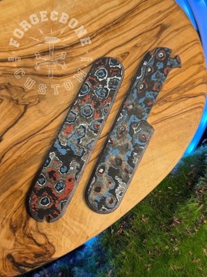 Custom scales für Victorinox 91 mm Plus Fatcarbon  Nebula Griffschalen