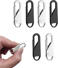 6x Zipper Fixer Repair Pull Tap for Luggage Boots Bags Replacement Kit