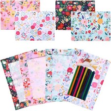 4 Pack Pencil Pouch 3 Ring Binder Bulk Binder Pencil Pouch W/ Zipper 3-Holes