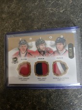 2013-14 The Cup Trios Patch 01/10 Backstrom Green Carlson Card# C3-WC