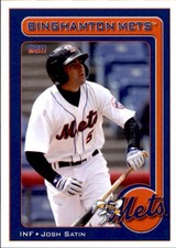 2011 Binghamton Mets Choice #24 Josh Satin Hidden Hills California Baseball Card