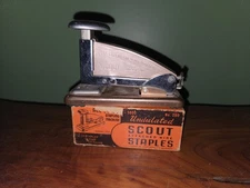 Ultra Rare COPPER Vintage Ace Scout Stapler 202 - Made in USA With Staples