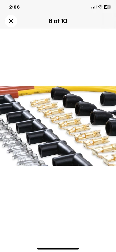 Juego de cables de bujías de ajuste universal ACCEL 4040 Foto 3 de 4