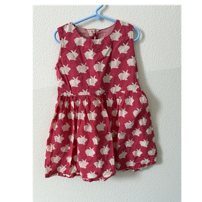 Roberta Roller Rabbit Girls Size 6 Red Animal Print A-Line Sleeveless Dress
