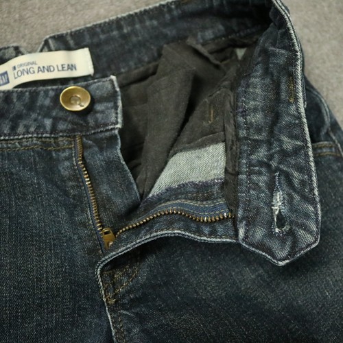 Gap Original Long and Lean Bootcut/Flare Low Rise Stretch-Denim Dark Wash Blue 0 - Picture 6 of 20
