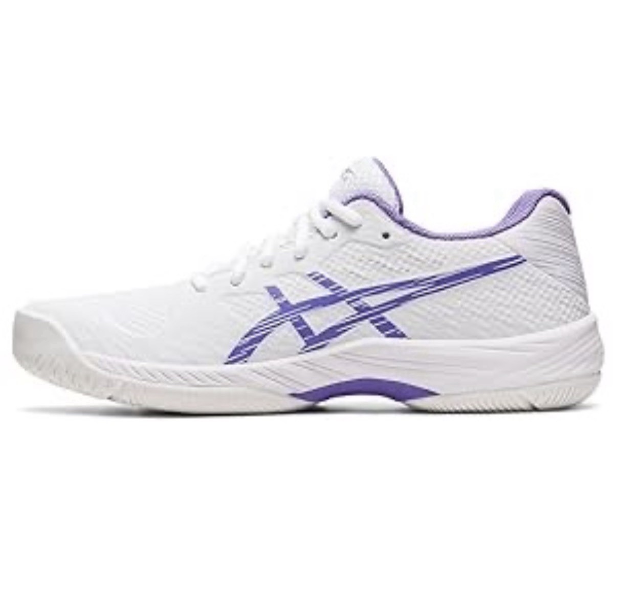 ASICS Women's Gel-Game 9 Tennis Shoes, 6.5, White/Amethyst thumbnail 3
