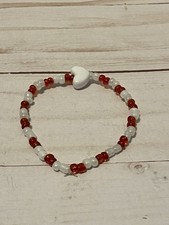 Valentine Beaded Bracelet Seed Bead Bracelet Girls Kids Jewelry Handmade