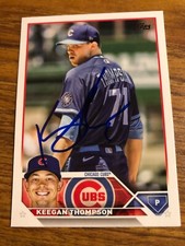 2023 Topps Chicago Cubs Keegan Thompson Autographed Baseball Card #40