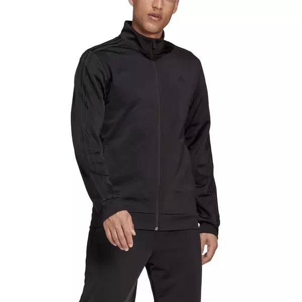 Mens Adidas 3XL Black Essentials Long Warm-Up 3-Stripes Track Jacket H46101  | eBay