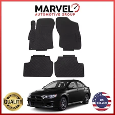 For Mitsubishi Lancer 2008-2016 Black All Weather Floor Mats Liners