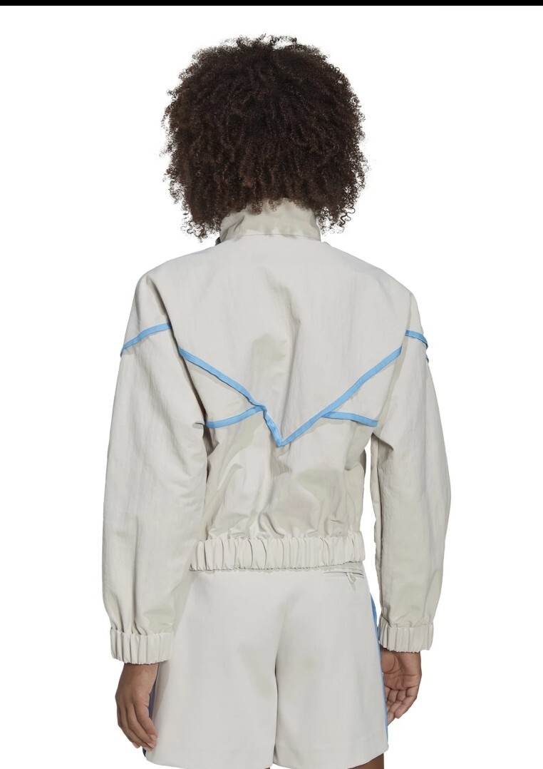 Adidas Originals Blue Version Cropped Jacket - Pearl Grey & Pulse Blue image 10
