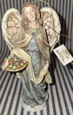 NWT VTG ROMAN INC. GENEROSITY ANGEL 4.5" 2006 HEAVEN BLESSED CHRISTMAS ORNAMENT