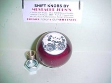 Mickey Minnie Mouse In Antique Car  Custom Shift Knob Red W Glitter