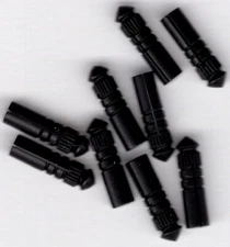 BLACK XL Dart Flight Protectors: 10mm length: 1 set of 3