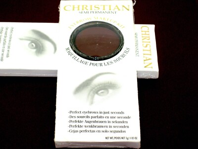 Christian Semi Permanent Eyebrow Makeup Kit  EYEBROW SHADOW BURGUNDY