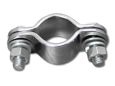 Chrome 1 inch Frame Exhaust Clamp fits Harley Davidson