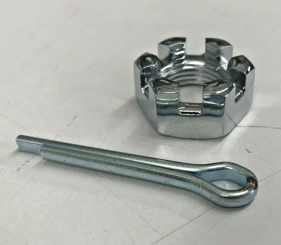 ‪ෆ‪.*・゜ CHROME CASTLE NUT COTTER PIN KIT HARLEY 3/4