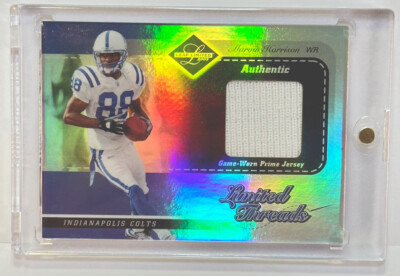 Marvin Harrison 2003 Donruss Leaf Limited Game Used Patch 20/25 Colts Rare LT-73