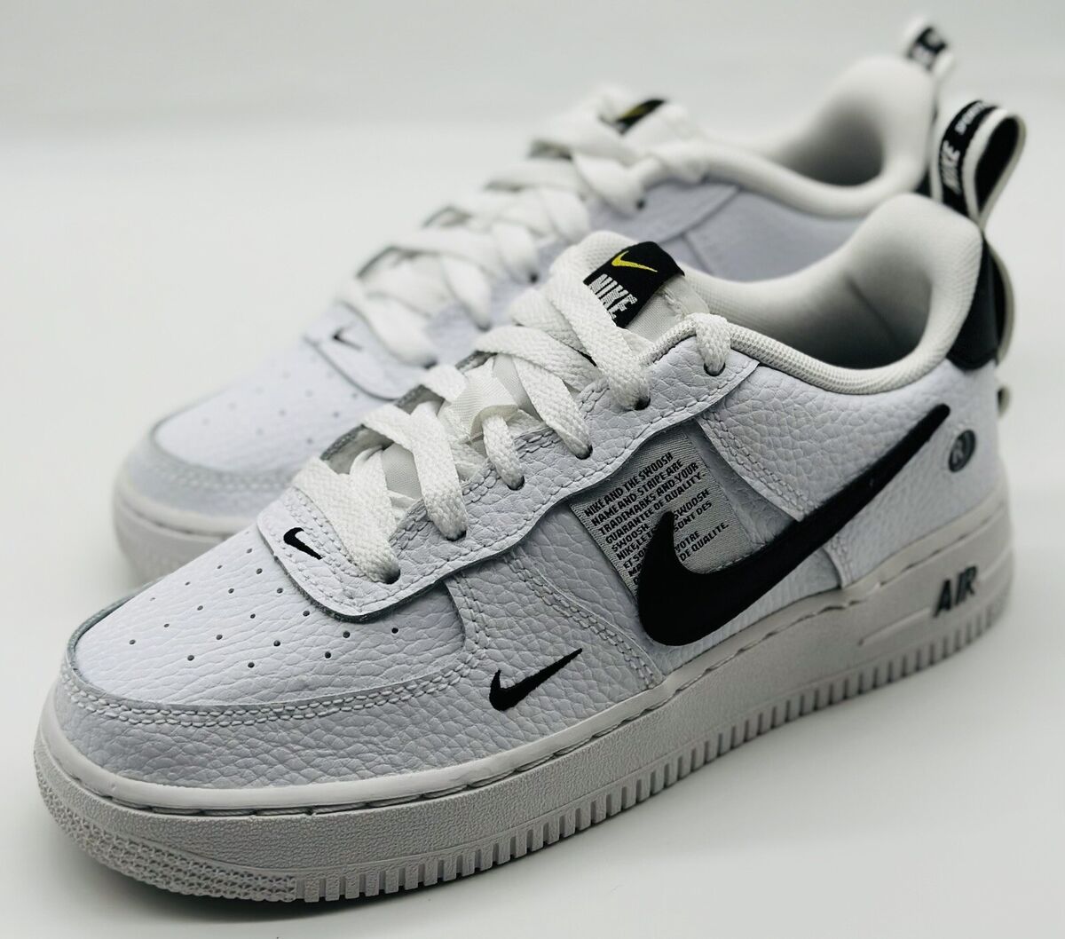 Nike Air Force 1 LV8 Utility White Black AR1708-100 GS Sz 4.5Y Women's Sz 6 | eBay