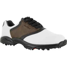 [NEW] FootJoy GreenJoys Men's Golf Spike Shoes - 45516 (White/Brown) / 8W