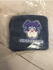 Philadelphia 76ers SIXERS NBA FRANKLIN THE DOG MASCOT WRISTBANDS SWEATBANDS NEW