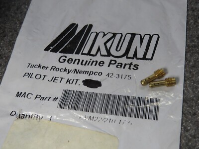 NOS Mikuni Carburetor 17.5 Pilot Jet KVM22/210 42-3175 QTY2