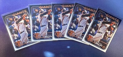 2024 Topps Series 1 #346 Patrick Bailey Lot Of 5 - San Francisco Giants - MLB