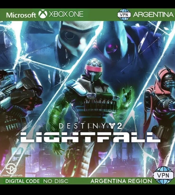 Destiny 2 Lightfall Xbox One, X/S Key , Arg or Turkey Region,VPN Not