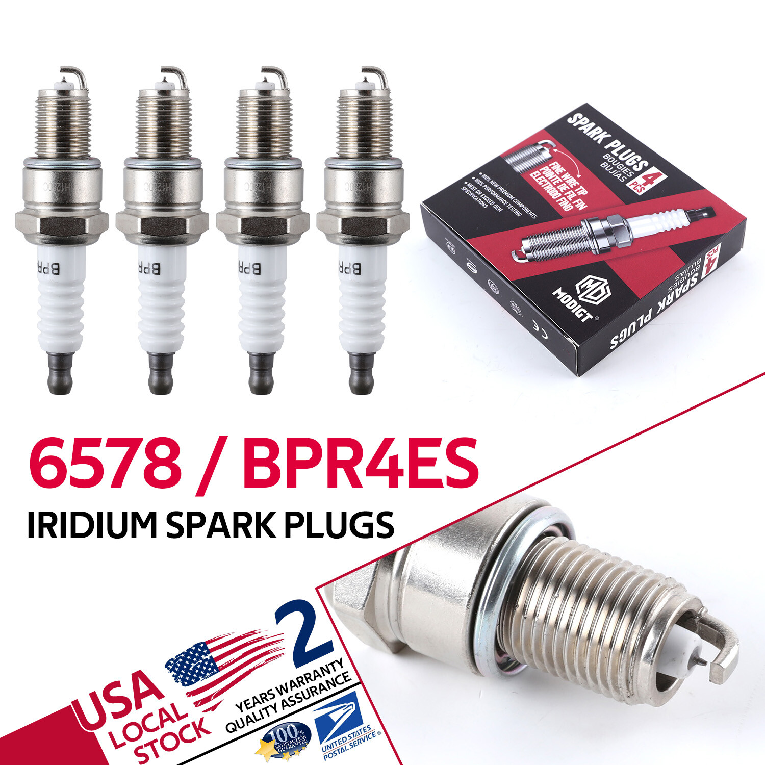 Fit NGK 8pcs Iridium Spark Plugs 6578 for Dodge Chrysler Chevrolet GMC Plymouth
