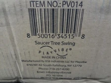 PlayVibe Spider Web Tree Swing – 40 Inch Saucer Swing for Kids Outdoor – Round D