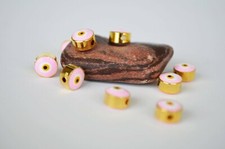 10 Pcs Pink Evil Eye Beads For Necklace Bracelet Making Evil Eye Supplies Nazar
