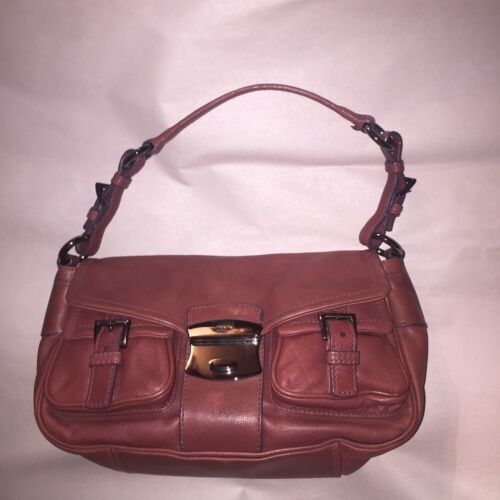 PRADA 3D Rose Punch Pink Satin/ Leather Strap Shoulder Bag PRADA 3D Rose Punch Pink Satin/ Leather Strap Shoulder Bag