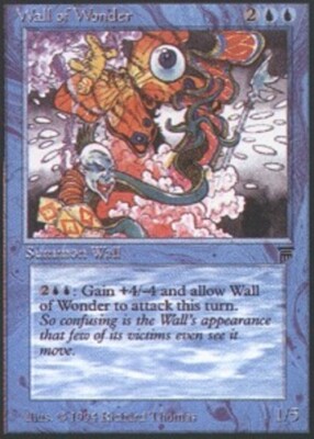 MTG magic cards 1x Wall of Wonder Legends Moderate Play, English | eBay