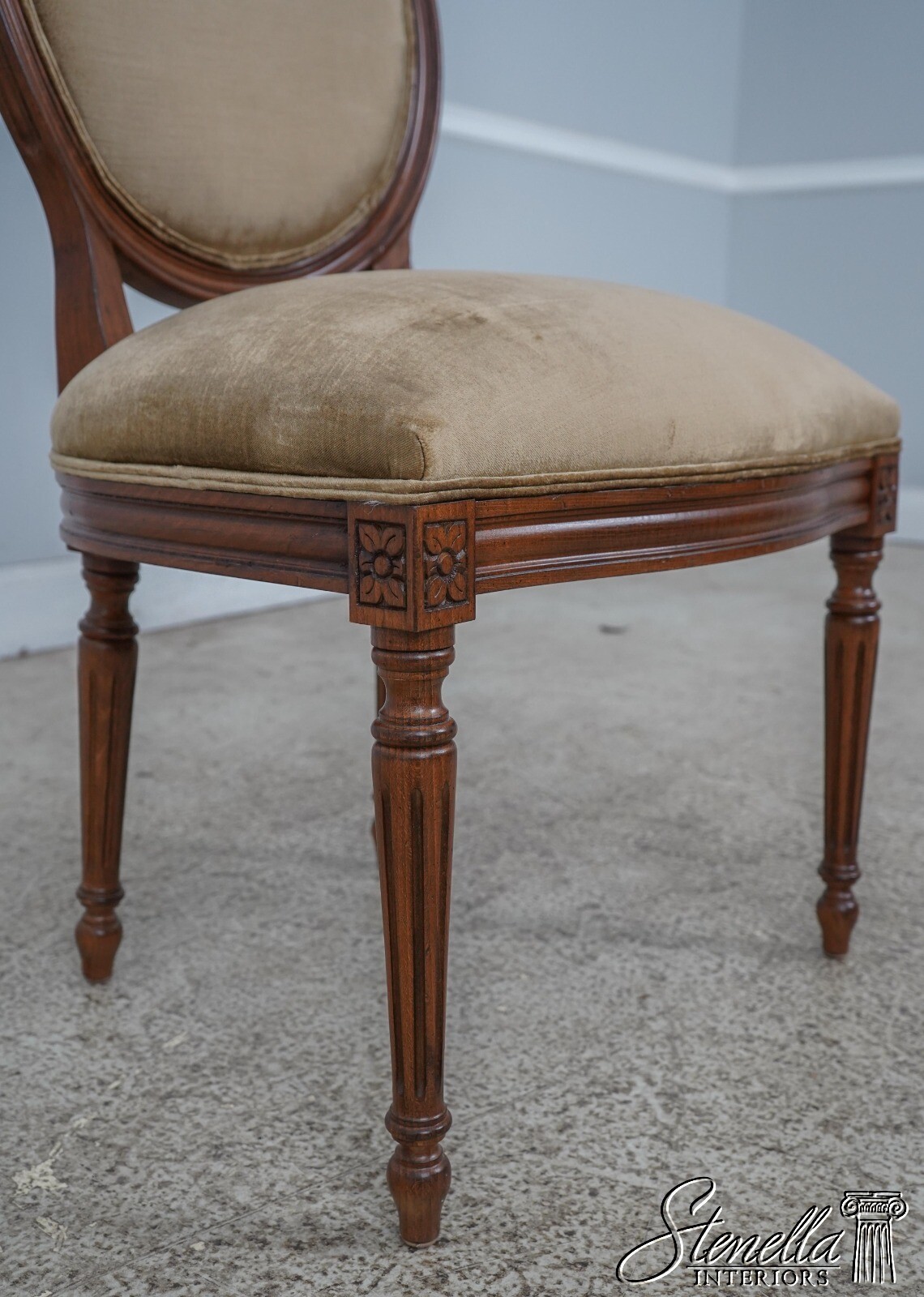 L59822EC Set of 4 ETHAN ALLEN Medallion Back French Dining Chairs eBay